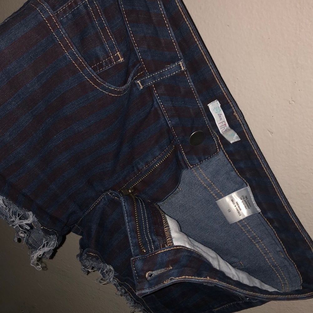 Love Fire striped shorts size 13